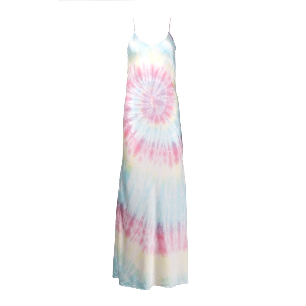 Dannijo Multi Tie Dye Long Slip Dress - Size L